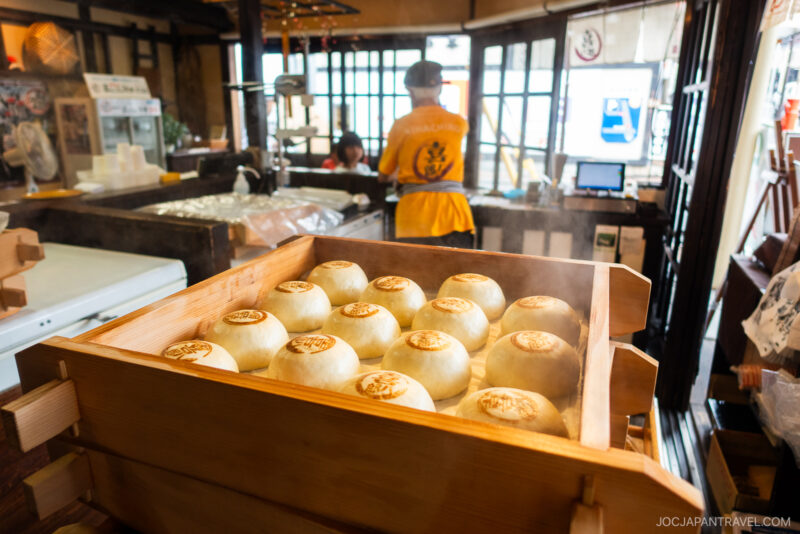 A box of food in a kitchen, reminiscent of the delicious food in Takayama.